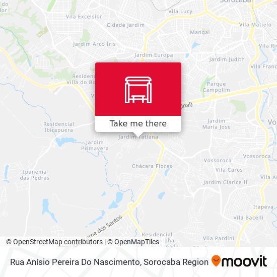 Rua Anísio Pereira Do Nascimento map