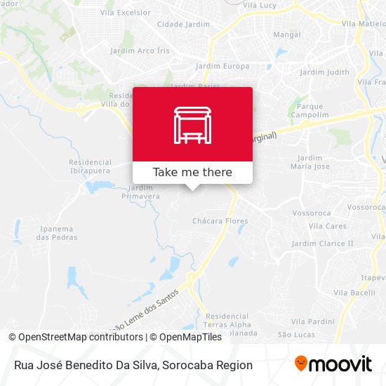 Rua José Benedito Da Silva map