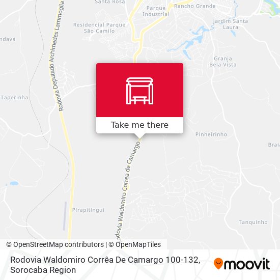 Mapa Rodovia Waldomiro Corrêa De Camargo 100-132