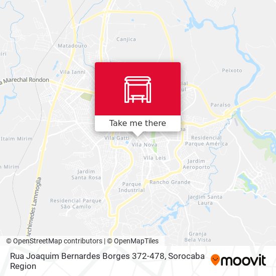 Mapa Rua Joaquim Bernardes Borges 372-478