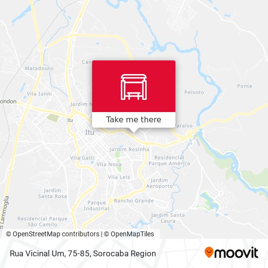 Mapa Rua Vicinal Um, 75-85