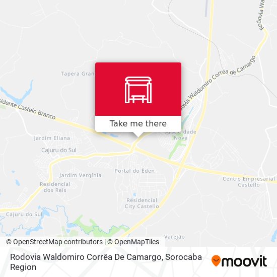 Mapa Rodovia Waldomiro Corrêa De Camargo