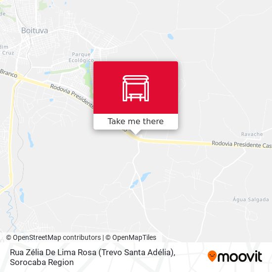 Mapa Rua Zélia De Lima Rosa (Trevo Santa Adélia)
