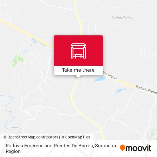 Rodovia Emerenciano Prestes De Barros map