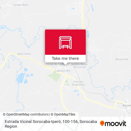 Estrada Vicinal Sorocaba-Iperó, 100-156 map