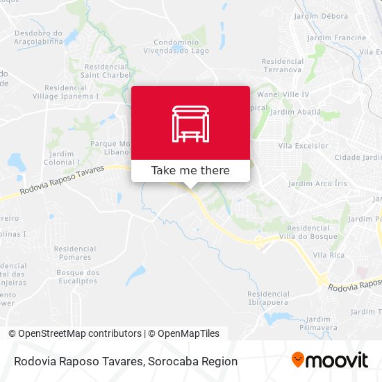 Rodovia Raposo Tavares map