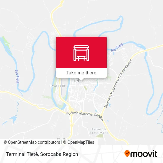 Terminal Tietê map