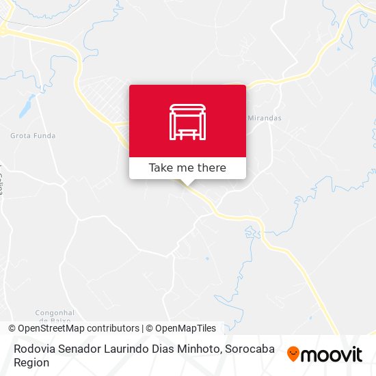 Rodovia Senador Laurindo Dias Minhoto map