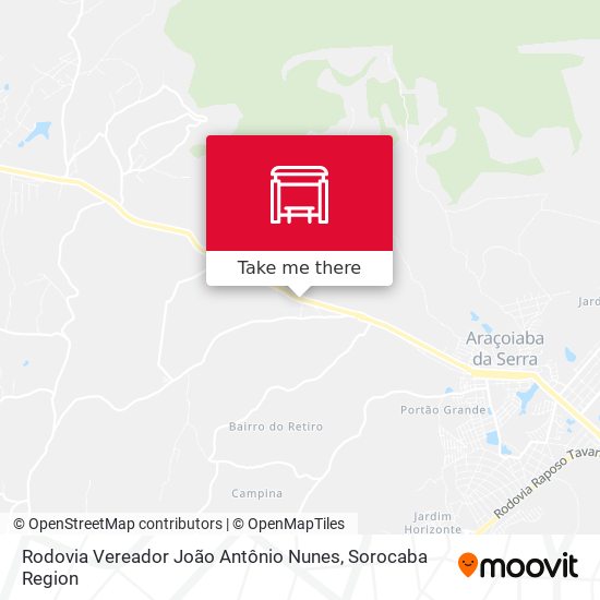 Rodovia Vereador João Antônio Nunes map