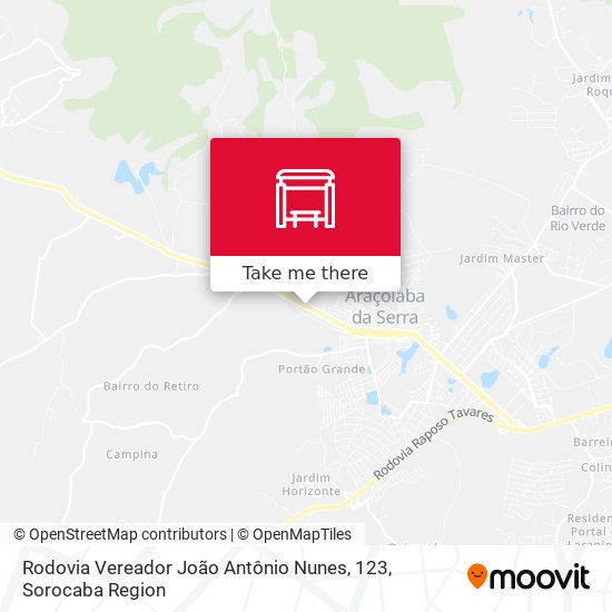 Mapa Rodovia Vereador João Antônio Nunes, 123