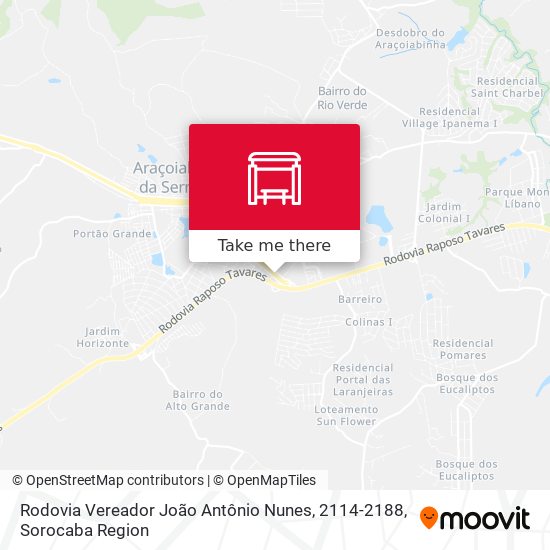 Rodovia Vereador João Antônio Nunes, 2114-2188 map