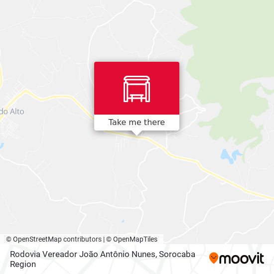 Mapa Rodovia Vereador João Antônio Nunes