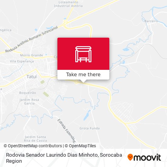 Mapa Rodovia Senador Laurindo Dias Minhoto