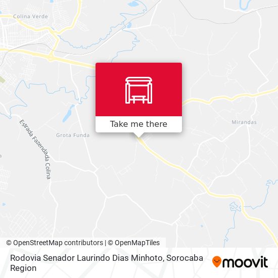 Rodovia Senador Laurindo Dias Minhoto map