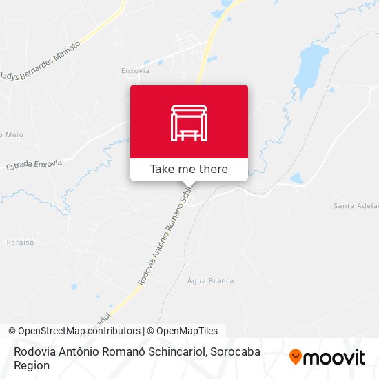 Mapa Rodovia Antônio Romanó Schincariol