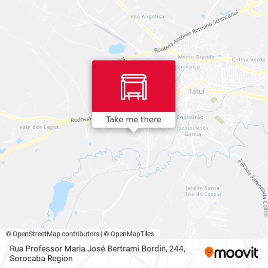 Mapa Rua Professor Maria José Bertrami Bordin, 244