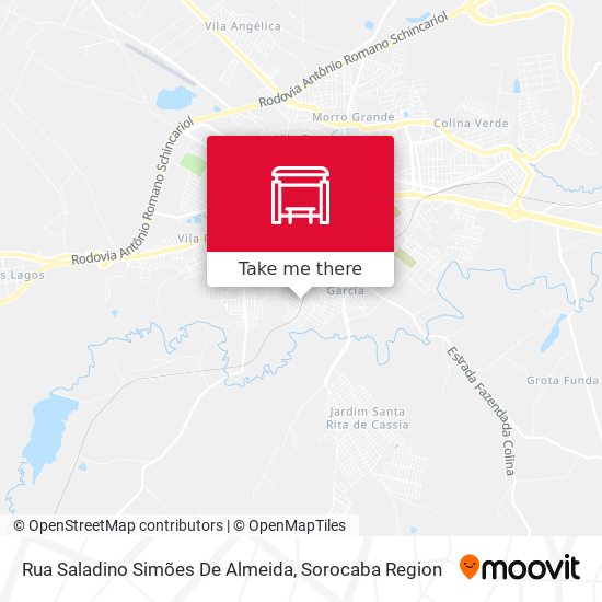 Mapa Rua Saladino Simões De Almeida