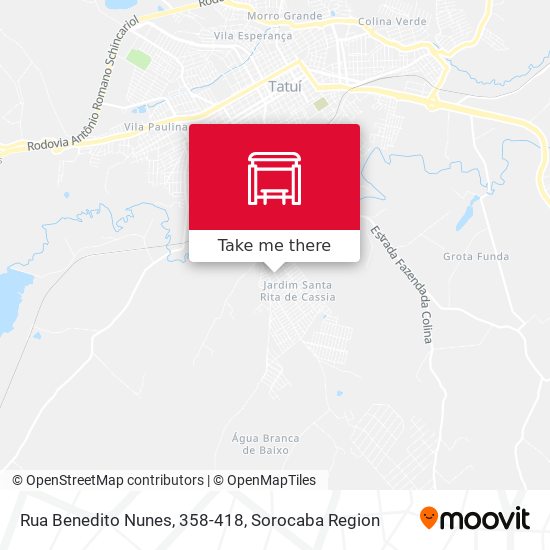 Mapa Rua Benedito Nunes, 358-418