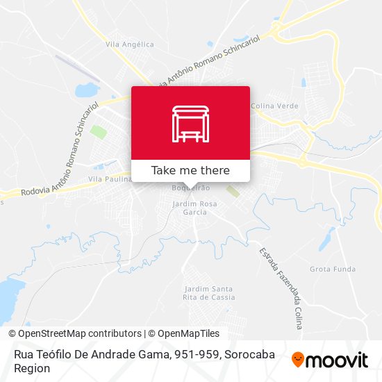 Mapa Rua Teófilo De Andrade Gama, 951-959