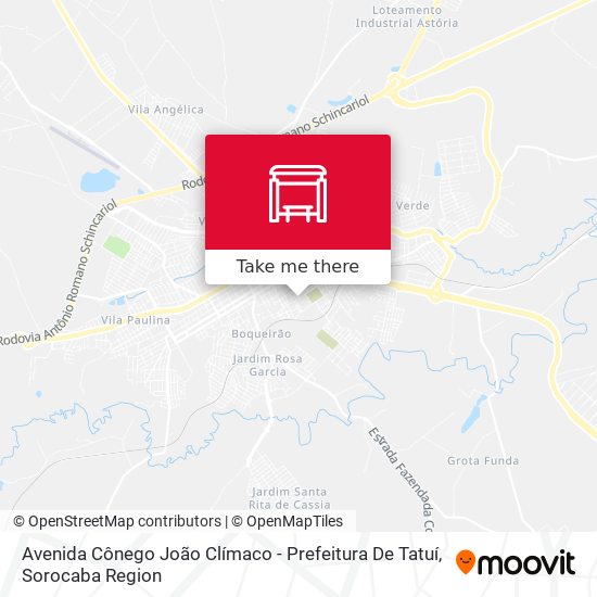 Avenida Cônego João Clímaco - Prefeitura De Tatuí map