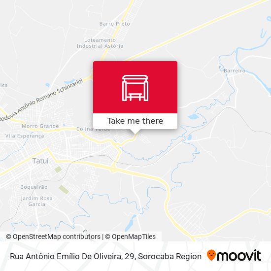 Mapa Rua Antônio Emílio De Oliveira, 29