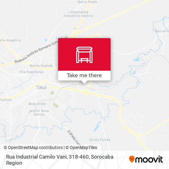 Mapa Rua Industrial Camilo Vani, 318-460