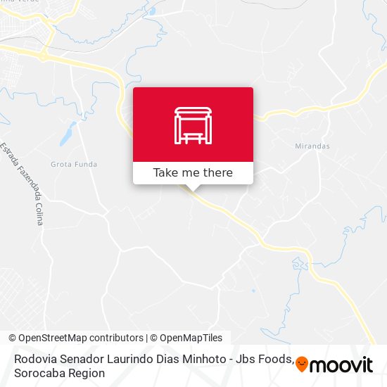 Rodovia Senador Laurindo Dias Minhoto - Jbs Foods map