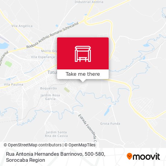 Rua Antonia Hernandes Barrinovo, 500-580 map