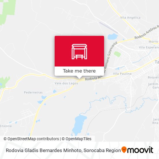 Rodovia Gladis Bernardes Minhoto map