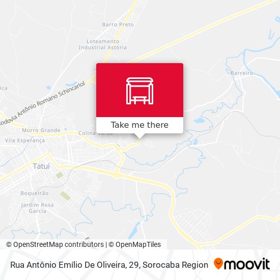 Rua Antônio Emílio De Oliveira, 29 map