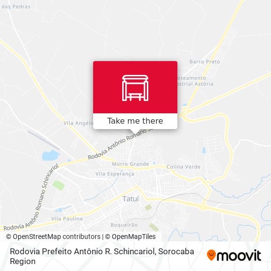 Rodovia Prefeito Antônio R. Schincariol map