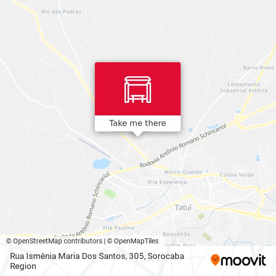 Mapa Rua Ismênia Maria Dos Santos, 305