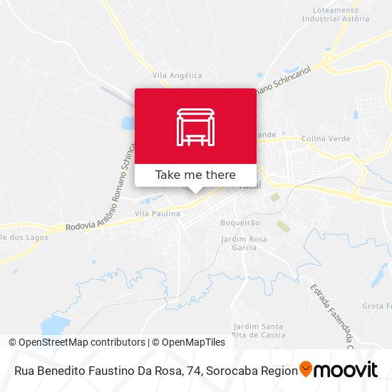 Rua Benedito Faustino Da Rosa, 74 map