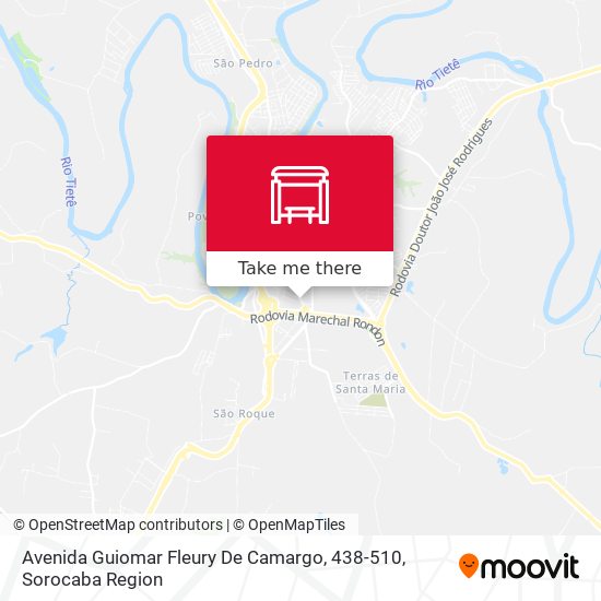 Avenida Guiomar Fleury De Camargo, 438-510 map