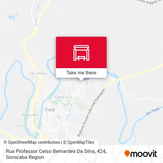 Rua Professor Celso Bernardes Da Silva, 424 map