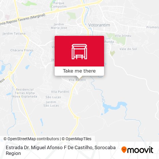 Estrada Dr. Miguel Afonso F De Castilho map