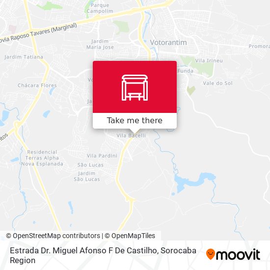 Estrada Dr. Miguel Afonso F De Castilho map