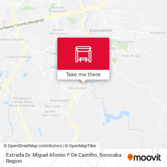Estrada Dr. Miguel Afonso F De Castilho map