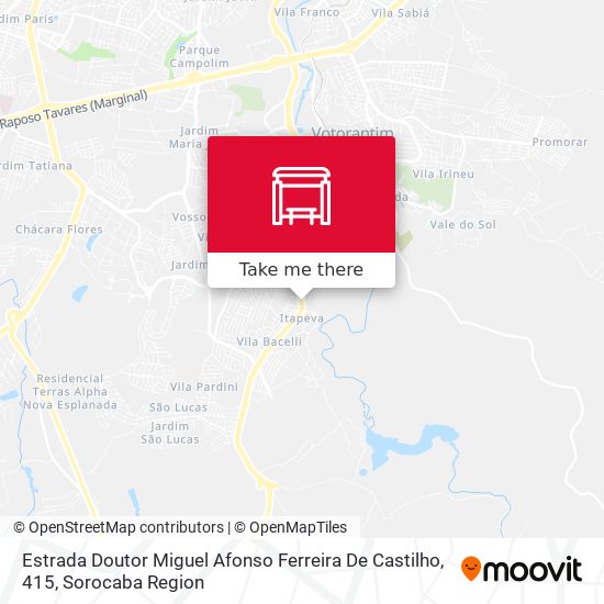 Estrada Doutor Miguel Afonso Ferreira De Castilho, 415 map
