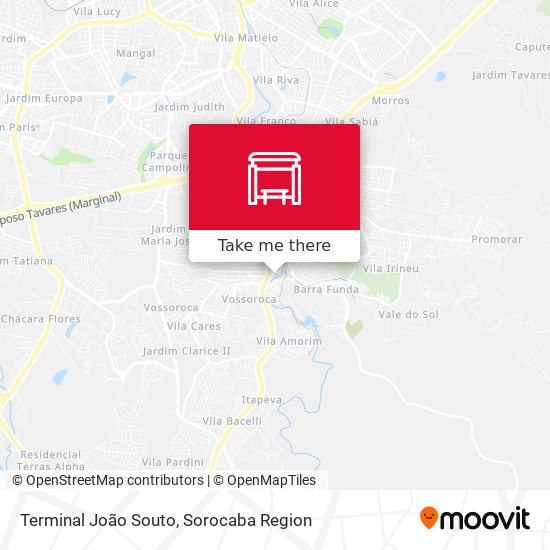 Terminal João Souto map