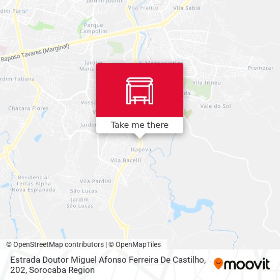 Estrada Doutor Miguel Afonso Ferreira De Castilho, 202 map