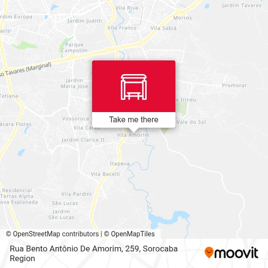 Rua Bento Antônio De Amorim, 259 map