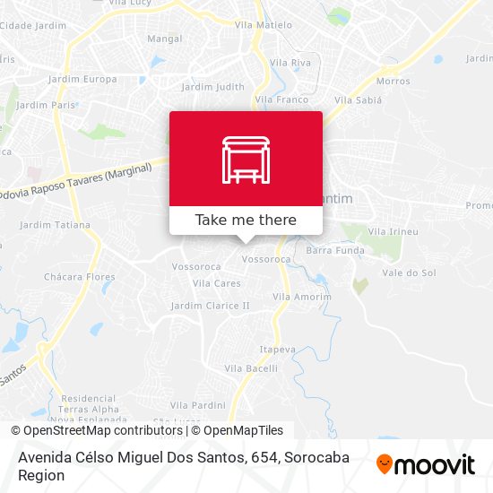 Avenida Célso Miguel Dos Santos, 654 map