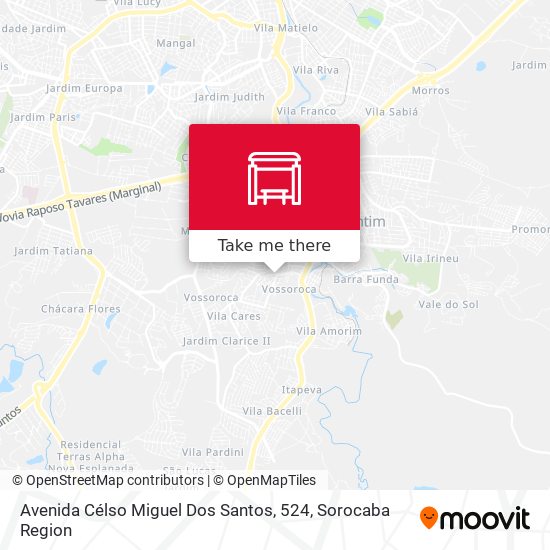 Avenida Célso Miguel Dos Santos, 524 map
