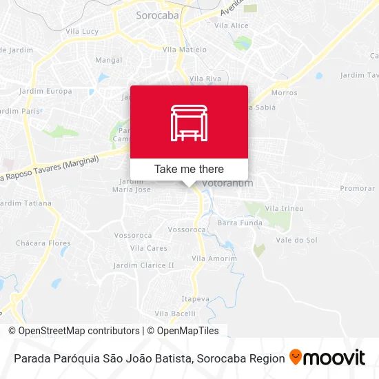 Parada Paróquia São João Batista map