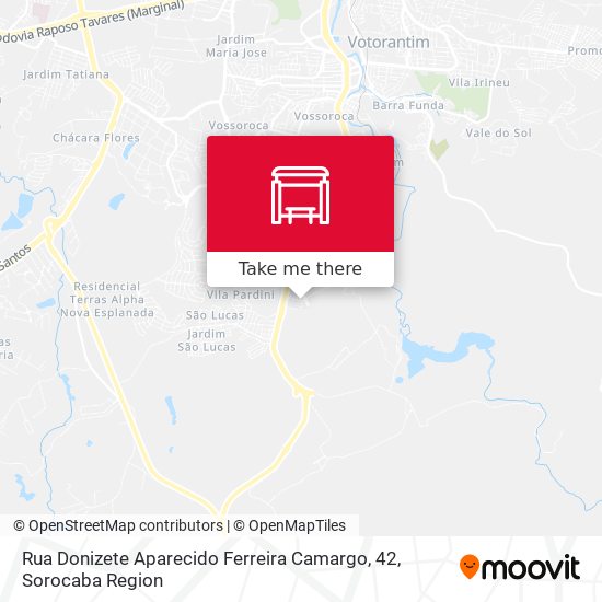 Rua Donizete Aparecido Ferreira Camargo, 42 map