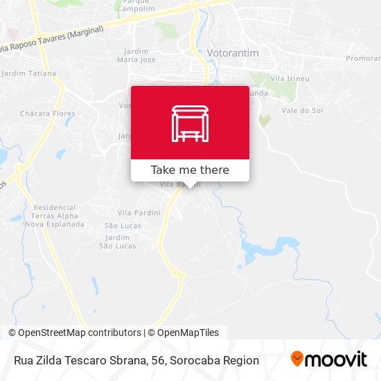 Rua Zilda Tescaro Sbrana, 56 map