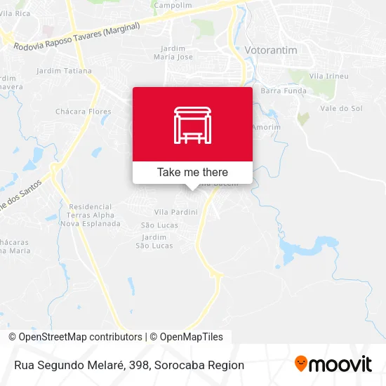 Rua Segundo Melaré, 398 map