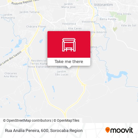 Rua Anália Pereira, 600 map