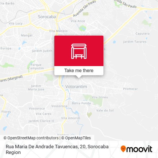 Rua Maria De Andrade Tavuencas, 20 map